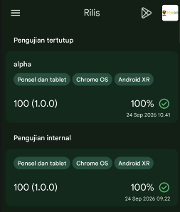Status Rilis Aplikasi